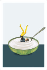 Poster  Yoga dans mon yaourt - Maarten Léon