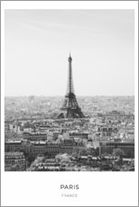 Poster Tour Eiffel à Paris