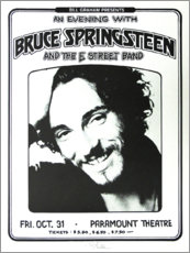 Tableau en bois  Bruce Springsteen et E Street Band - Vintage Entertainment Collection