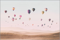 Tableau en PVC  Nuée de montgolfières - Sisi And Seb