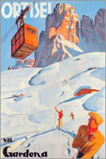 Poster  Ortisei - Val Gardena - Vintage Travel Collection