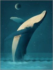 Tableau en plexi-alu  Baleine à bosse - Dieter Braun