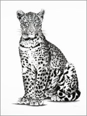 Poster Jeune léopard