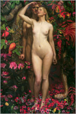 Poster  Adam et Ève avec le serpent - Byam Shaw