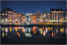 Poster Amsterdam la nuit