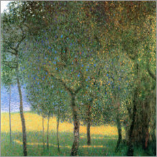 Tableau en bois  Arbres fruitiers - Gustav Klimt