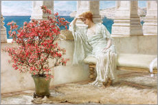 Sticker mural  Ses yeux reflètent ses pensées qui sont bien lointaines - Lawrence Alma-Tadema