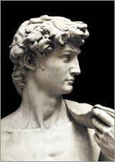 Tableau en verre acrylique  David (détail) - Michelangelo