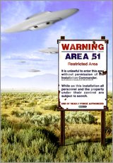 Tableau en plexi-alu  Desert - Area 51