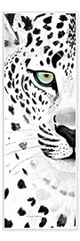 Poster  Le léopard blanc - Annett Tropschug
