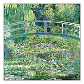 Poster  Water Lilies and the Japanese Bridge - Claude Monet