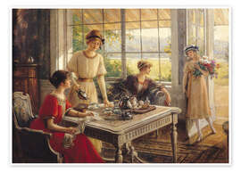Poster  Femmes prenant du thé - Albert Lynch