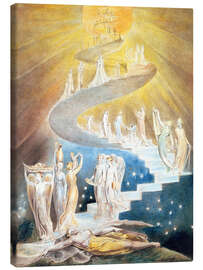 Tableau sur toile  L'échelle de Jacob - William Blake