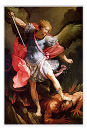 Poster  L'Archange Michel luttant contre le Satan - Guido Reni