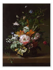 Poster  Nature morte avec des fleurs - Rachel Ruysch
