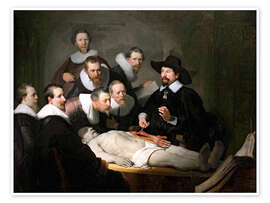 Poster  La Leçon d'anatomie du docteur Tulp - Rembrandt van Rijn