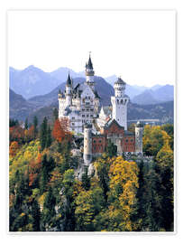 Poster Château de Neuschwanstein à l'automne