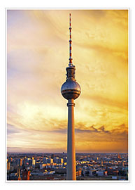 Poster Fernsehturm à Berlin