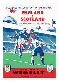 Poster  England vs Scotland 1953 - Sporting Frames