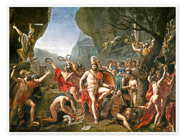 Poster  Leonidas sur les Thermopyles - Jacques-Louis David