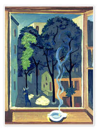 Poster  Cour avec rayons de soleil - Ernst Ludwig Kirchner