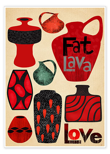 Poster Fat Lava Love