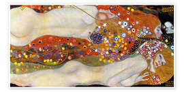Poster  Les serpents d'eau II - Gustav Klimt