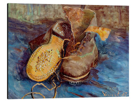 Tableau en aluminium  Les chaussures - Vincent van Gogh