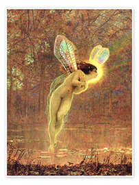 Poster  Iris, détail de la fée - John Atkinson Grimshaw