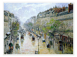 Poster  Boulevard Montmartre, 1897 - Camille Pissarro