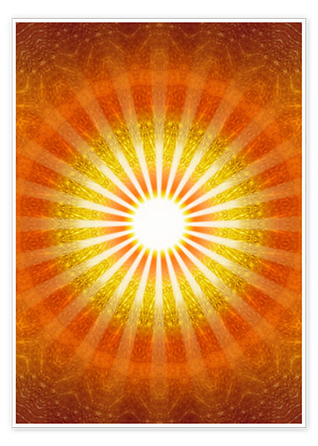 Poster Rayons d'espoir - orange