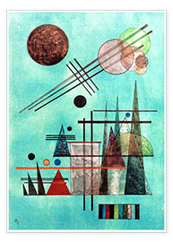 Poster  Transversal et élevé - Wassily Kandinsky