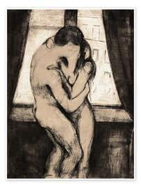 Poster  Le Baiser - Edvard Munch