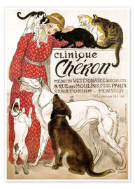 Poster  Clinique Chéron - Théophile-Alexandre Steinlen