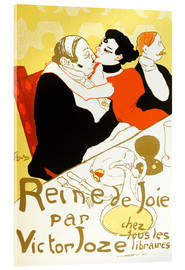 Tableau en verre acrylique  Reine de Joie par Victor Joze - Henri de Toulouse-Lautrec