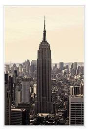 Poster  Empire State Building vintage - Buellom