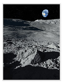 Poster  La Terre vue de la Lune - Detlev van Ravenswaay