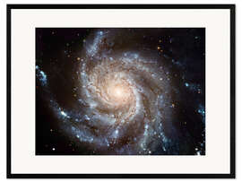 Impression artistique encadrée  Galaxie spirale M101 - NASA