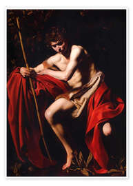 Poster  Saint Jean-Baptiste - Michelangelo Merisi (Caravaggio)