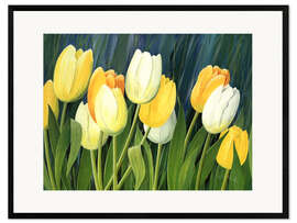 Impression artistique encadrée  Tulipes - Franz Heigl