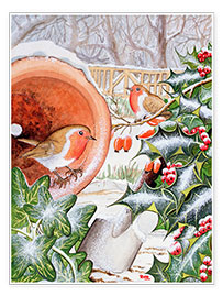 Poster  Christmas Robins - Tony Todd