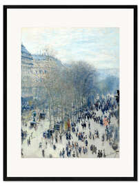 Impression artistique encadrée  Boulevard des Capucines - Claude Monet