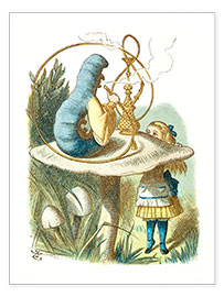 Poster Alice et la Chenille