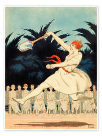 Poster  Le tennis des demoiselles - Armand Vallée
