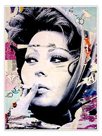 Poster  Sophia Loren - Michiel Folkers