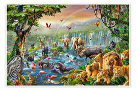 Poster  Rivière dans la jungle - Adrian Chesterman
