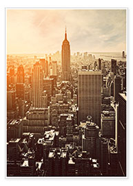 Poster  Coucher de soleil sur Manhattan, New York