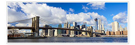 Poster  Pont de Brooklyn et skyline de Manhattan
