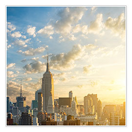 Poster  Lever de soleil à Manhattan, New York
