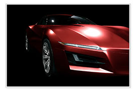 Poster  Red sports car